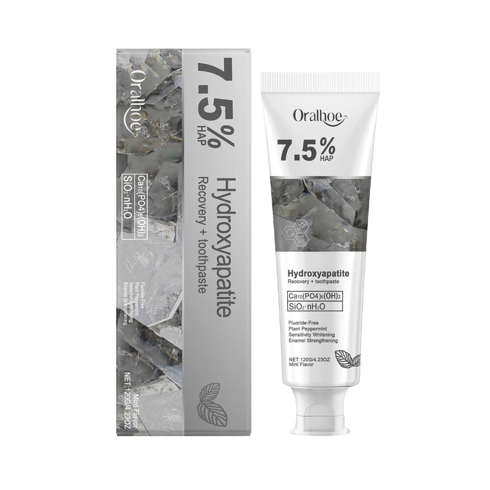 Oralhoe 7.5% Hydroxyapatite Toothpaste Enamel Repair - 18