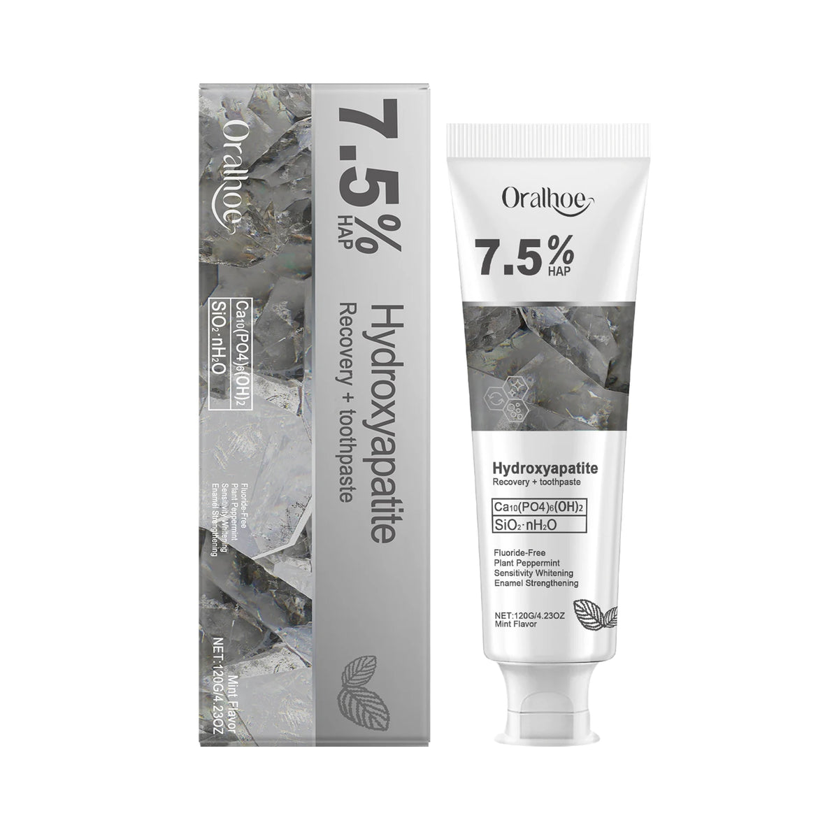 Oralhoe 7.5% Hydroxyapatite Toothpaste Enamel Repair