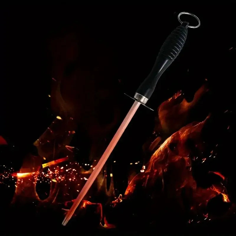YOCITY Carbon Steel Knife Sharpening Rod Professional Honing Tool