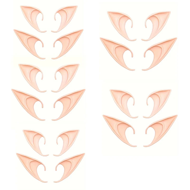 Elf Ears Cosplay Costume Accessories Fairy Angel Party Props 1 10 Pairs - 25