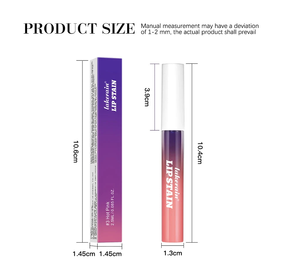 Peel Off Lip Gloss Long Lasting Waterproof Lip Tint Stain - 16
