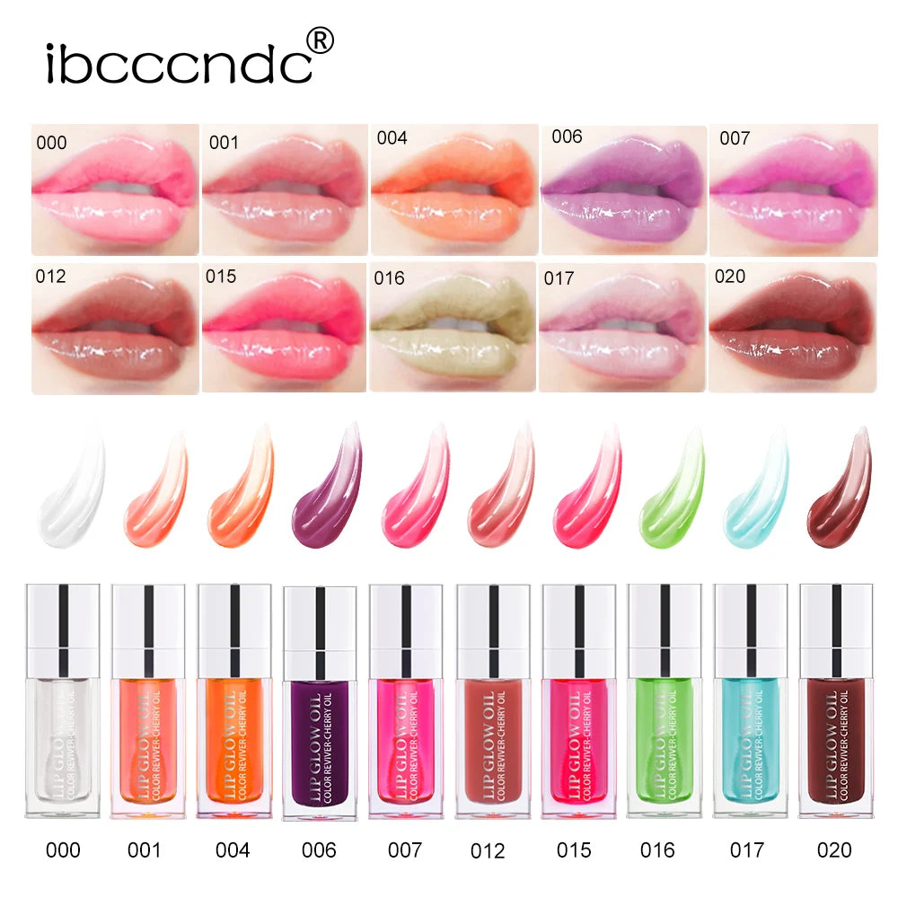 Lip Oil Plumping Gloss Crystal Jelly Moisturizing Tinted Lip Plumper