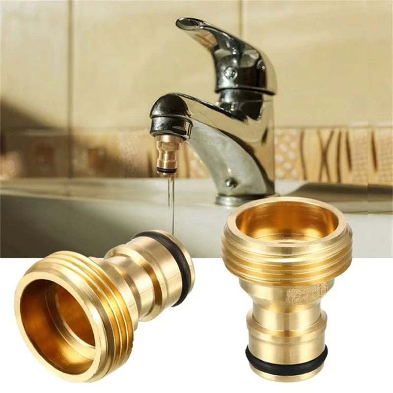 Universal Brass Faucet Adapter Connector for Garden Hose and Mixer Tap