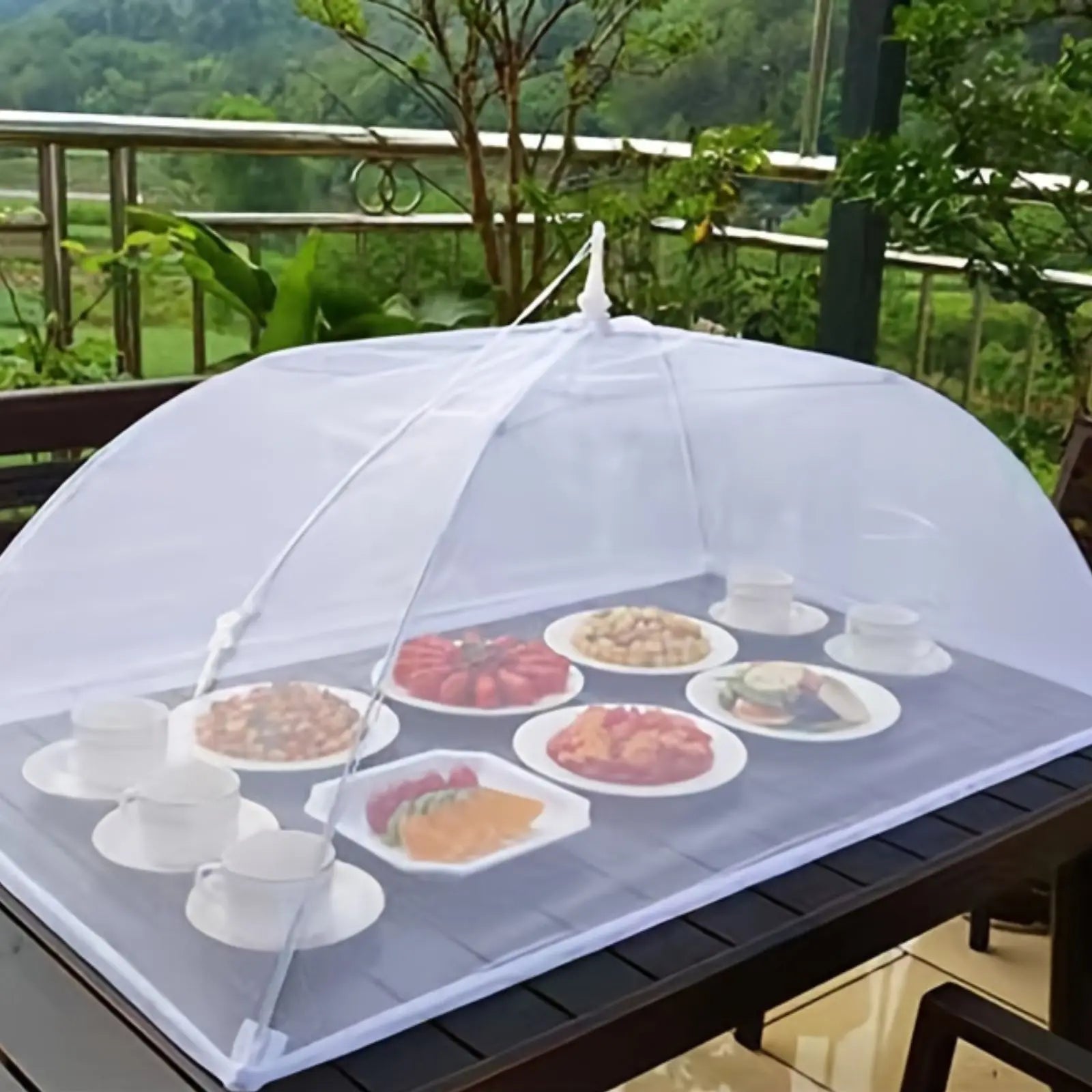 Folding Food Cover Mesh Tent for Dining Table Insect Protection