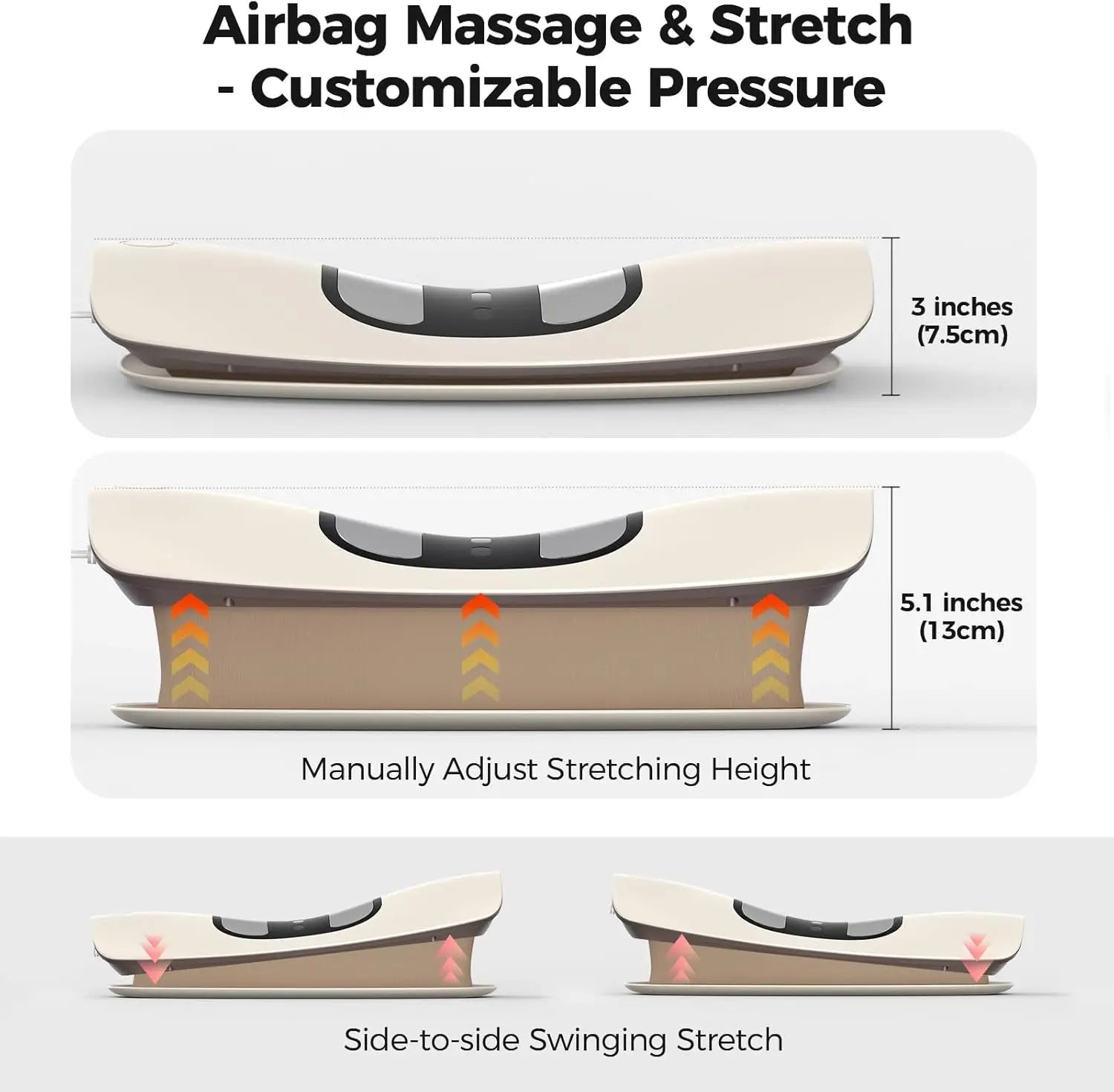 Electric Lumbar Traction Massager Back Stretcher - 3