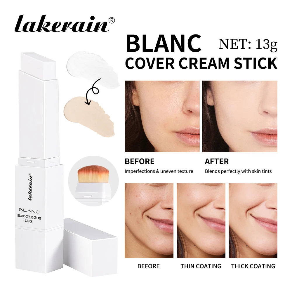 Lakerain Color Changing Foundation Stick Dual-Ended Concealer Makeup - 1