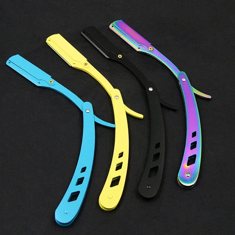 Men Shaving Razor Folding Barber Hair Removal Knife - 2