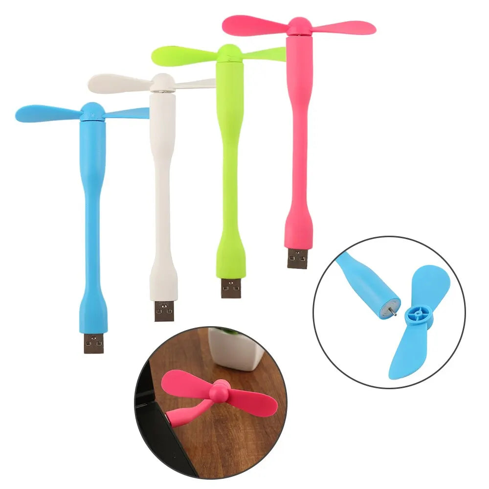 Portable Mini USB Fan Flexible Cooling Gadget for Laptop and Power Bank - 3