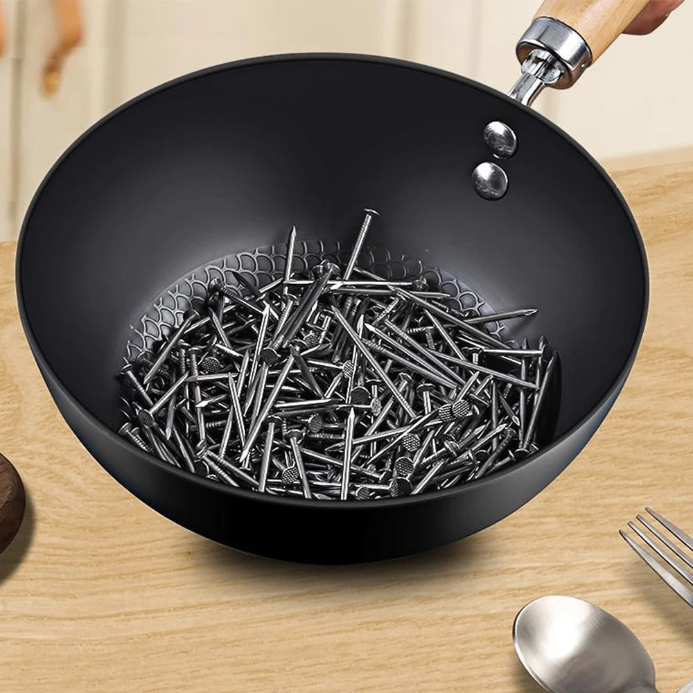 Non Stick Frying Pan Iron Wok Induction Kitchen Cooking Skillet Pan