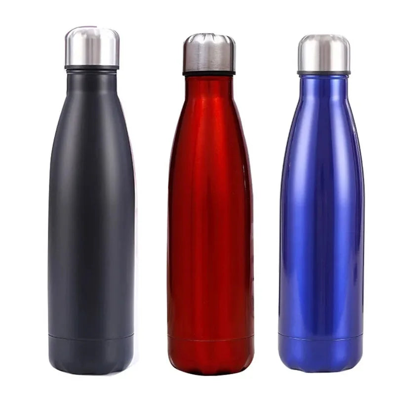 Stainless Steel Vacuum Flask Insulated Water Bottle 500ml 750ml