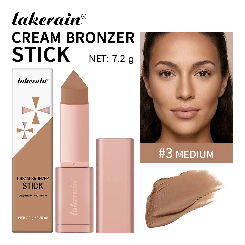 2 in 1 Cream Bronzer and Contour Stick Makeup - 22