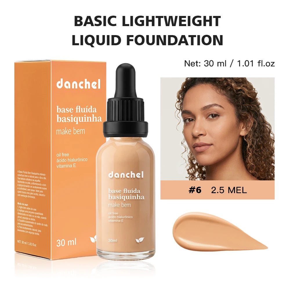 Danchel Lightweight Liquid Foundation Matte Soft Makeup - 31