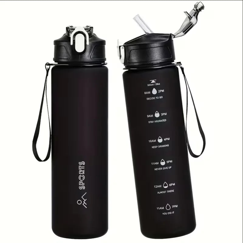 750ml Gradient Sports Water Bottle Leakproof Hydration Tracker Flask