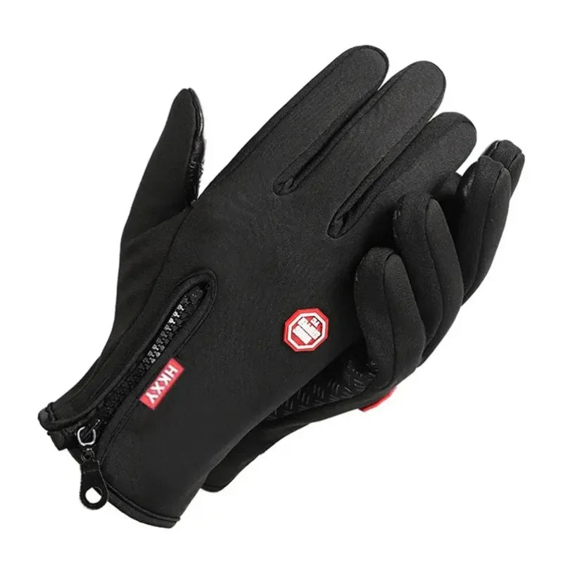 Mens Waterproof Winter Gloves Touch Screen Thermal Ski Riding Gloves