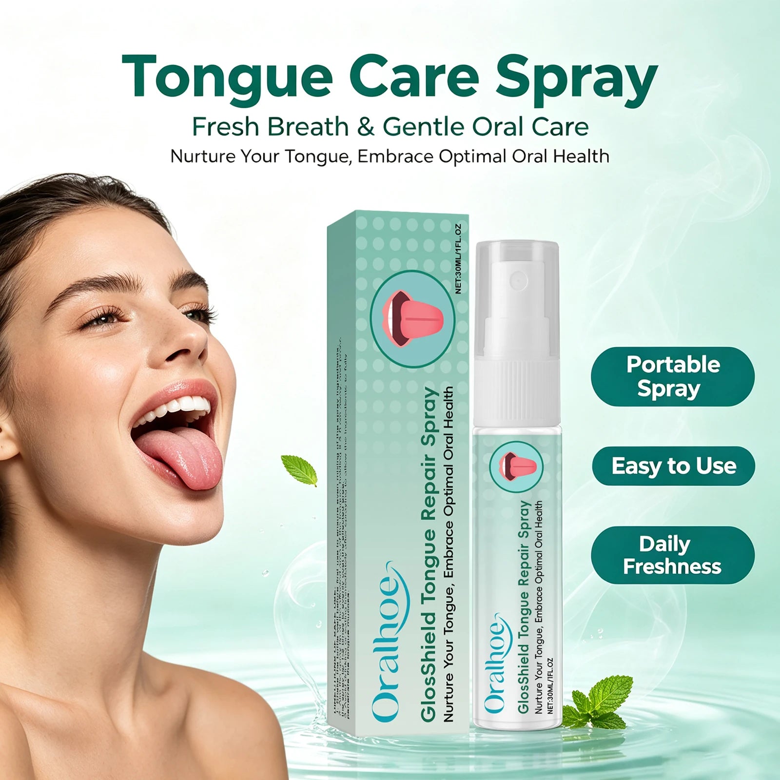 Tongue Repair Spray for Coated Tongue and Bad Breath Relief - 3