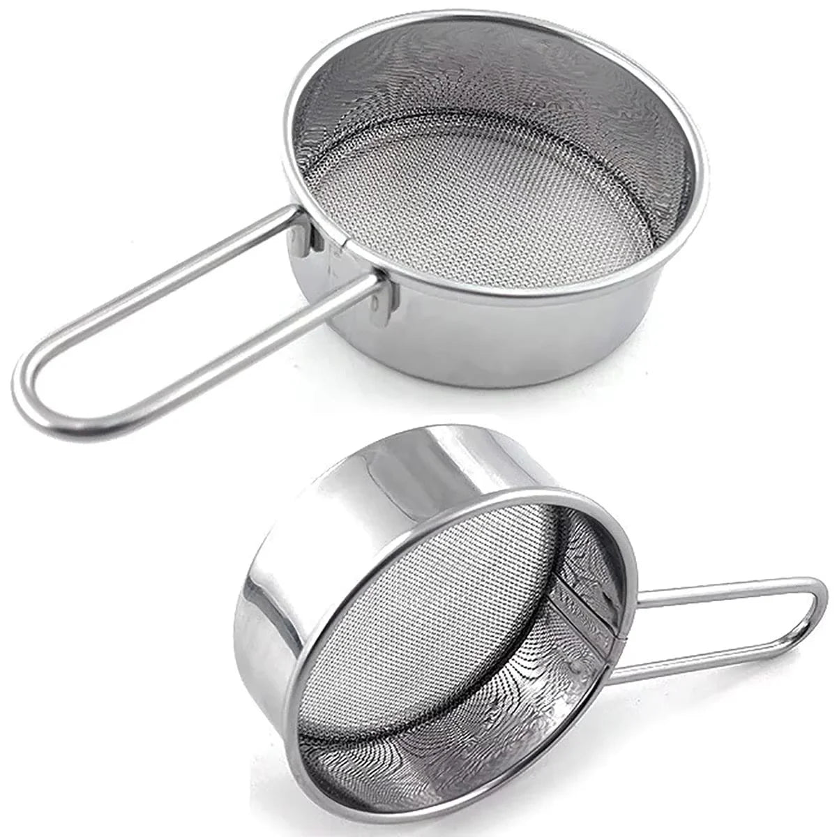 Stainless Steel Flour Sieve Fine Mesh Strainer Baking Powder Sifter - 13