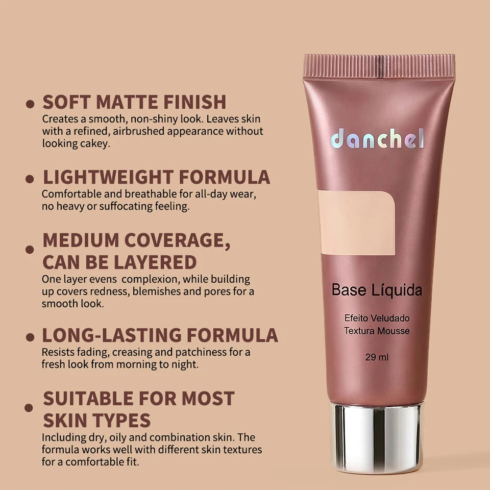 Liquid Foundation Long Lasting Velvet Matte Face Makeup Base - 9