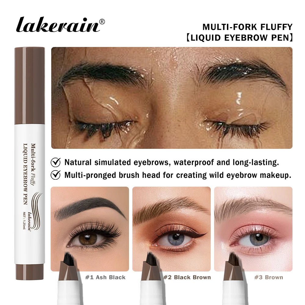 Waterproof Liquid Eyebrow Pencil Multi Fork Tattoo Pen