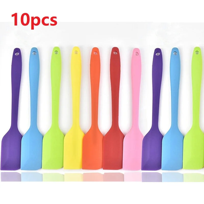 Silicone Spatula Set Non-Stick Heat-Resistant Cake Baking Scrapers - 18