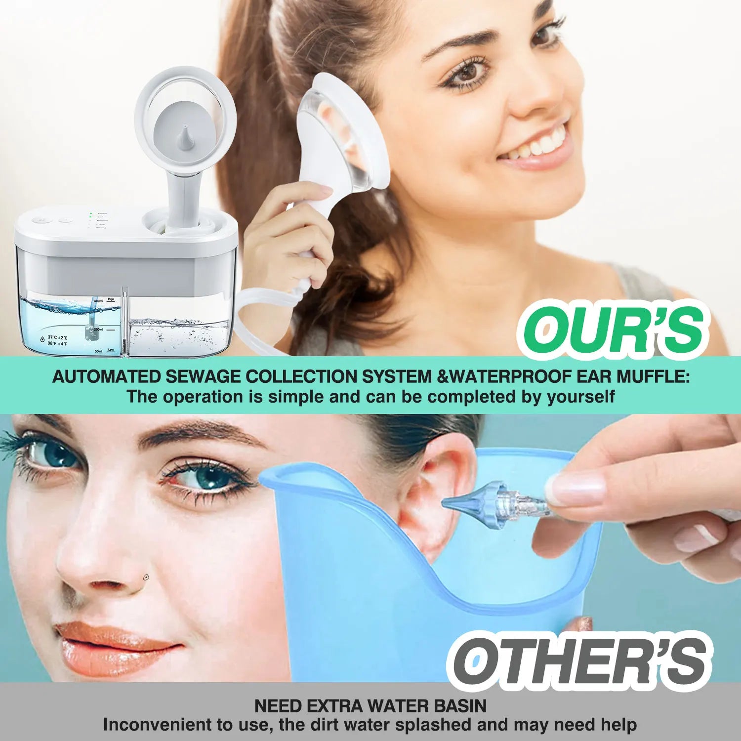 Electric Ear Water Cleaner Earwax Removal Irrigation System - 2