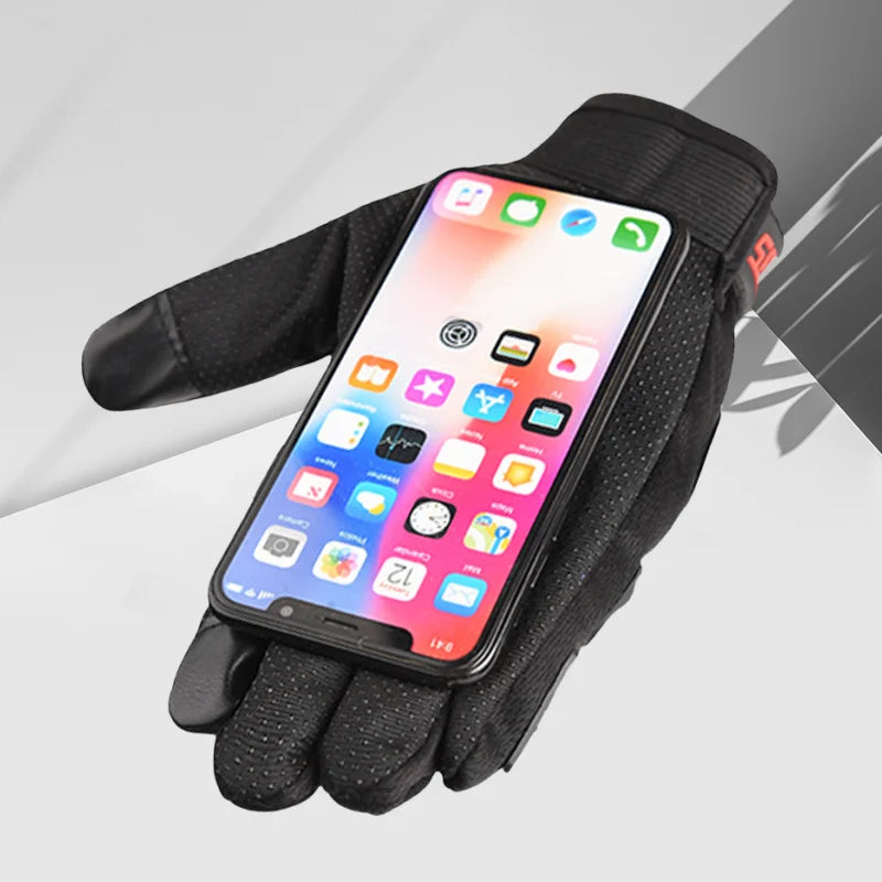 Full Finger Cycling Gloves Touch Screen Motorcycle Protective Gear - 4