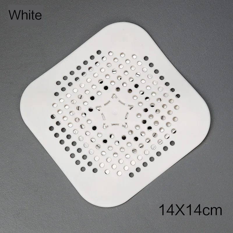 3 Pack Silicone Drain Hair Catcher Sink Strainer and Shower Plug Set