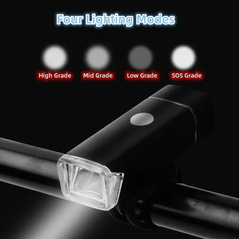 3000LM LED Bicycle Front Light USB Rechargeable Bike Headlight - 6