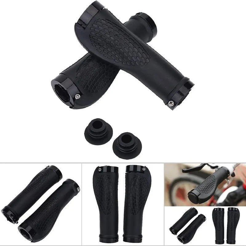 Ergonomic MTB Bicycle Handlebar Grips Anti Slip Rubber Lock On Grips - 5