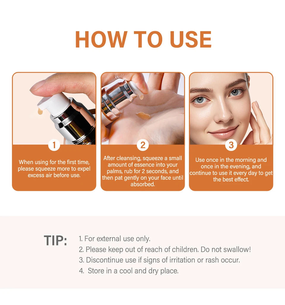 Vitamin C Face Serum Hydrating Skin Care Essence - 12