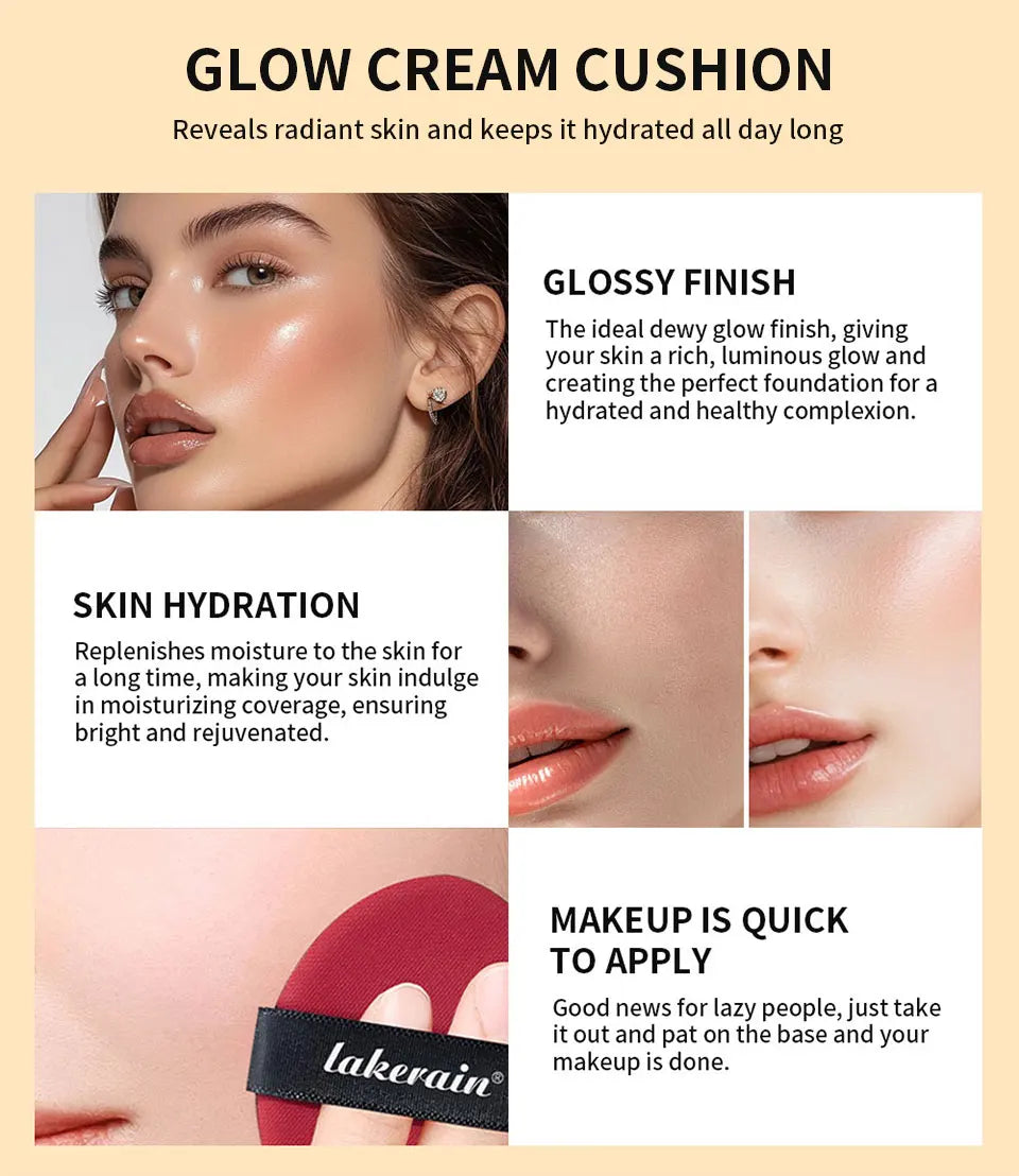 Glow Cream Cushion Foundation Hydrating Glow Finish Makeup