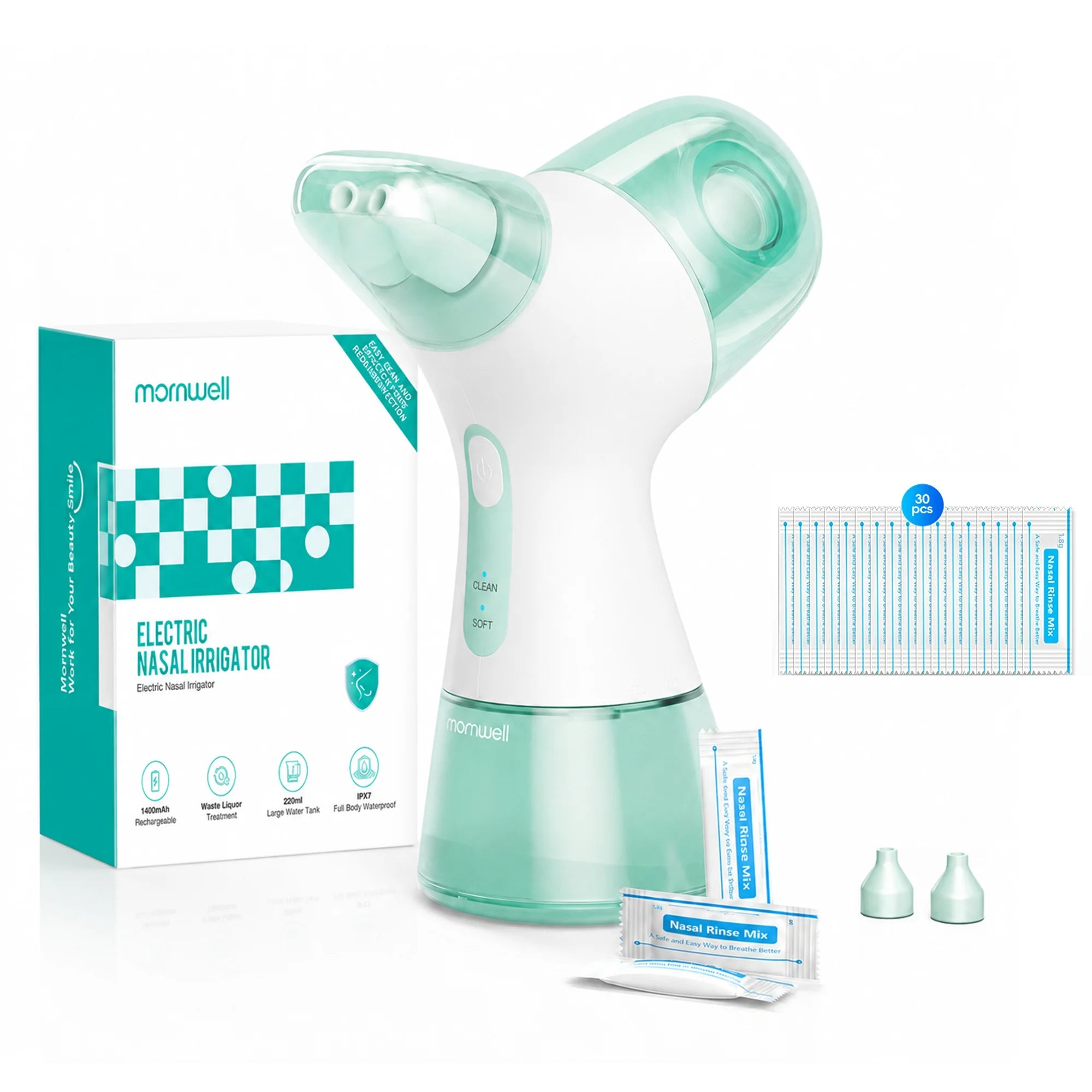 Electric Nasal Irrigation System Sinus Rinse Machine Nose Cleaner - 23