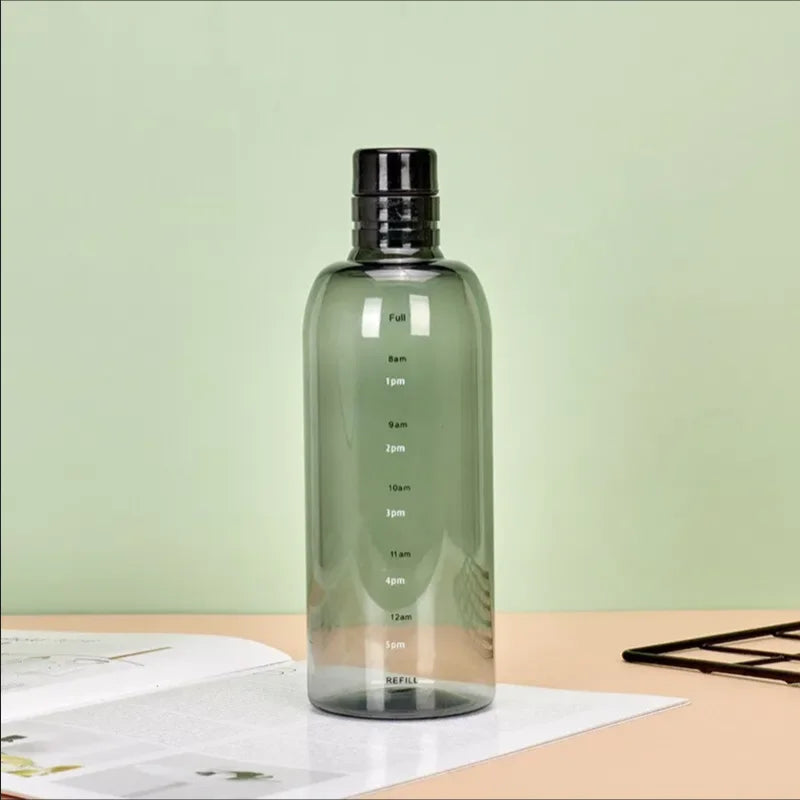 Time Marker Water Bottle Motivational Sports Hydration Jug 500ml 700ml