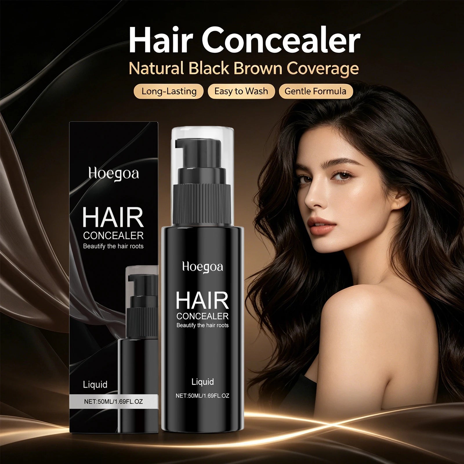 Hair Concealer Root Cover Up And Gray Hairline Filler Spray - 4