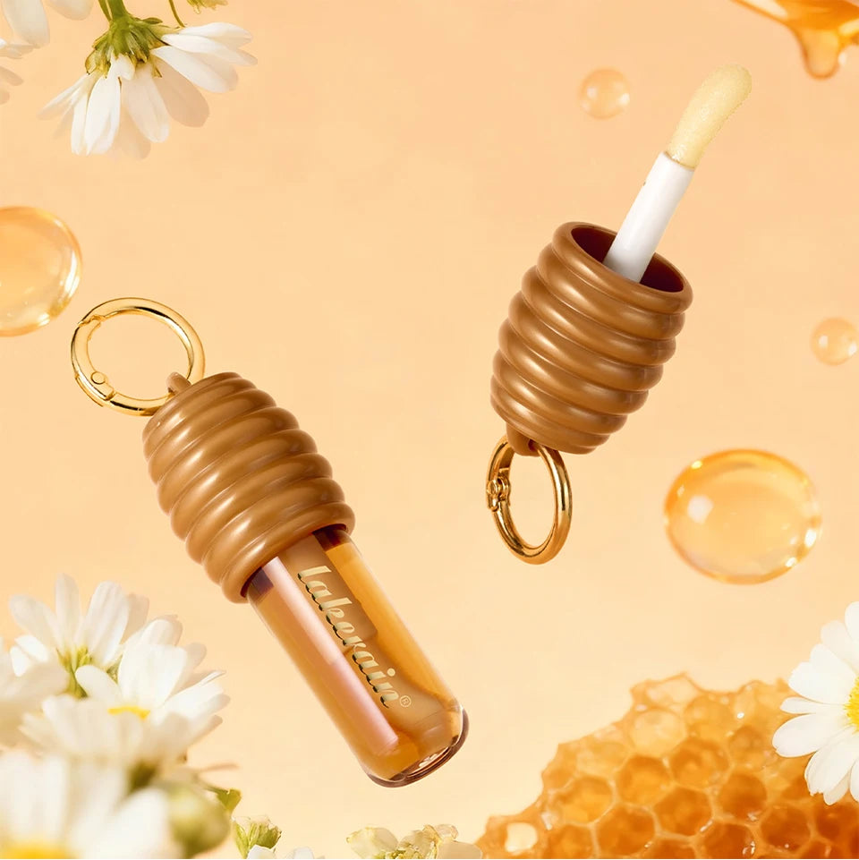 Honey Chocolate Lip Gloss Set Moisturizing Lip Oil Plumper