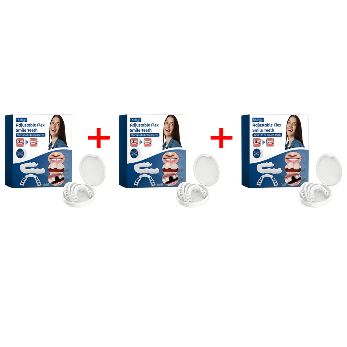 Adjustable Snap On Dentures Fake Teeth Veneers