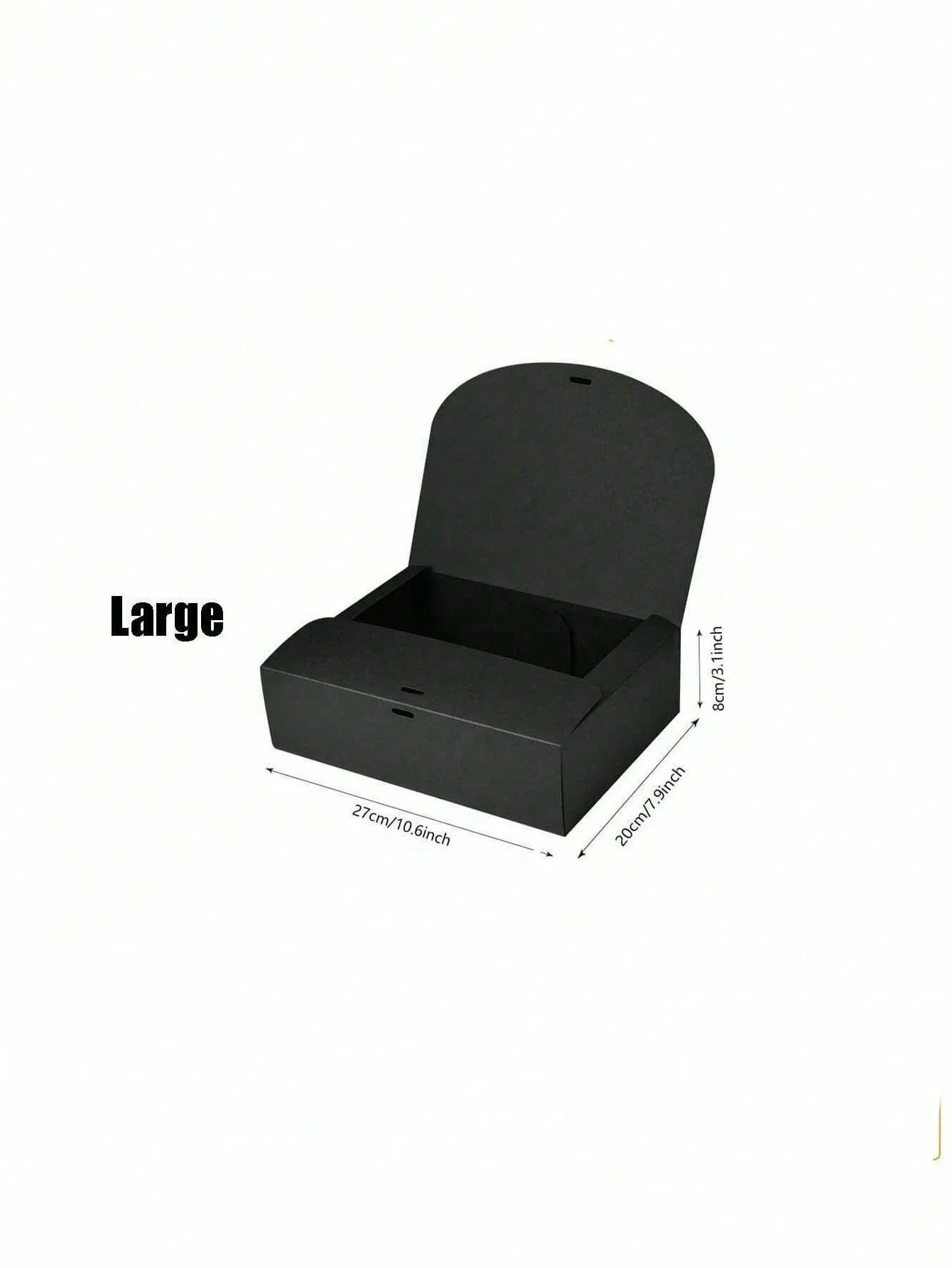 4 Pack Black Gift Boxes with Lids Elegant Wedding and Party Favor Boxes - 9