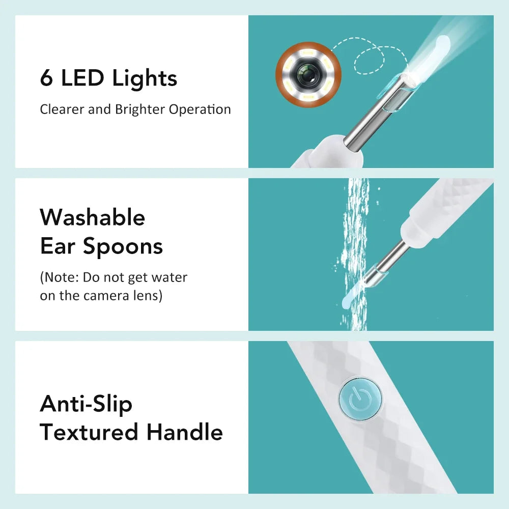 Smart Visual Ear Wax Cleaner HD Camera Earpick - 4