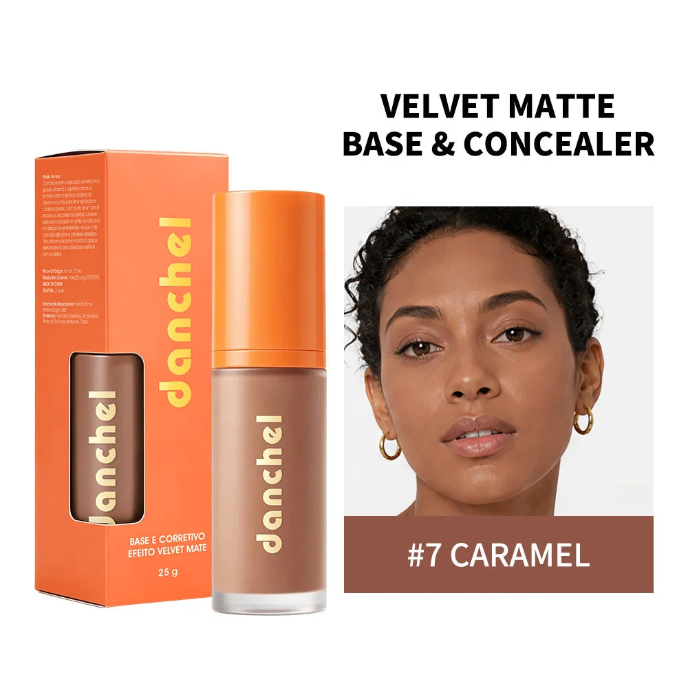 2-in-1 Liquid Foundation & Concealer Matte Face Makeup