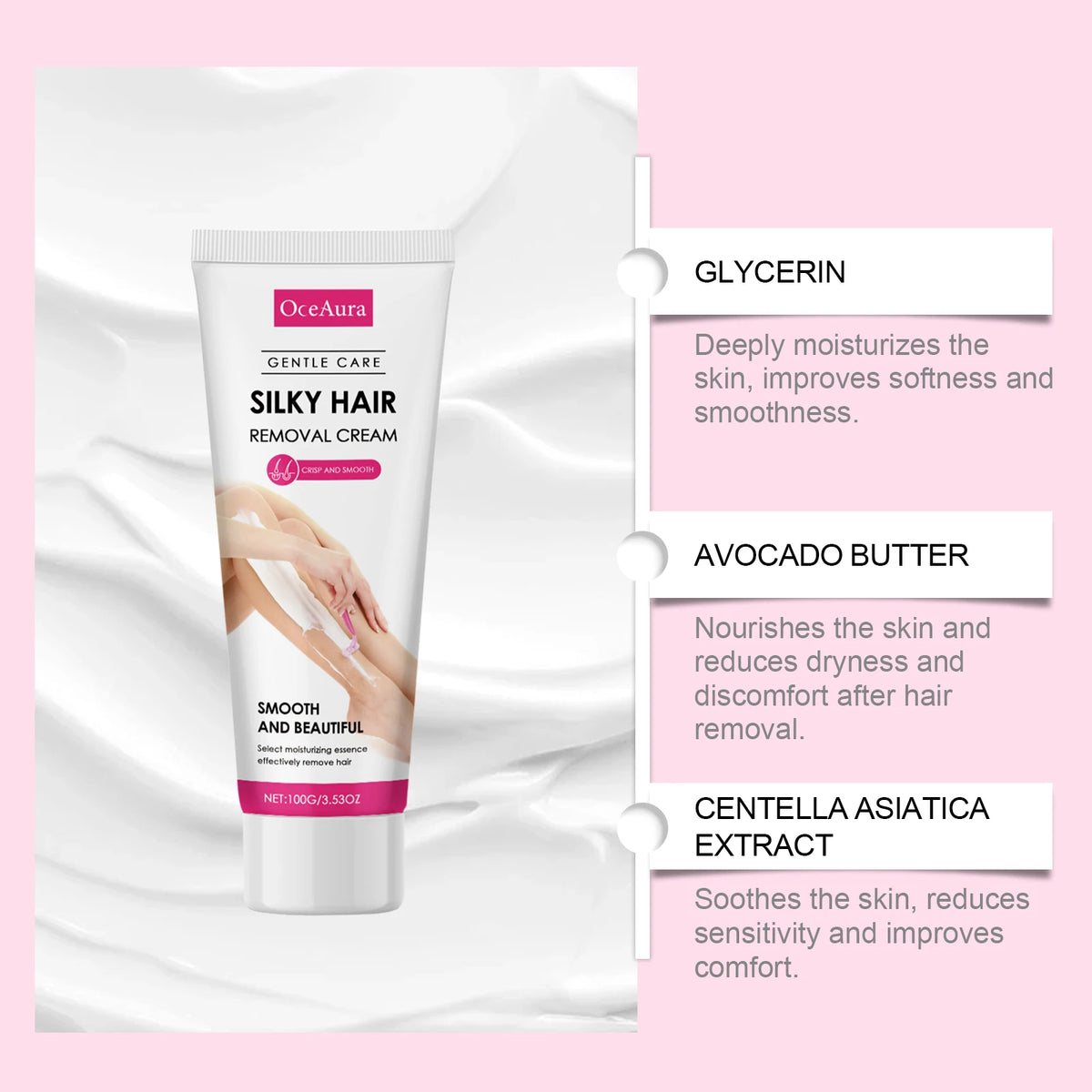 Body Hair Removal Cream Intimate Depilatory Shaving Care Oil
