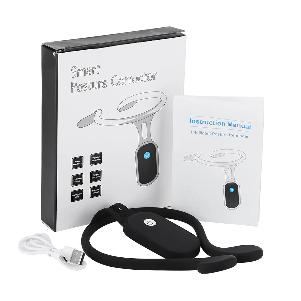 Smart Posture Corrector LCD Display Back Brace Vibration Reminder - 18