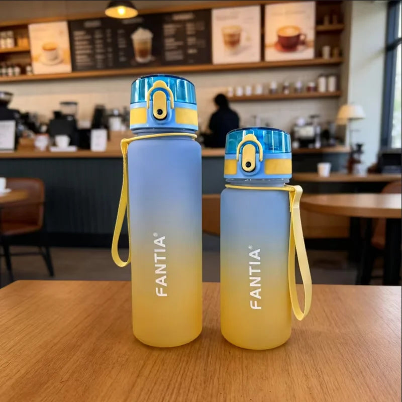 Fantia Frosted Gradient Sports Water Bottle Leak Proof Fitness Flask - 4