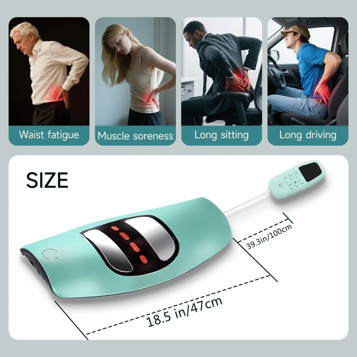 Smart Lumbar Traction Device Waist Massager Spine Support Stretcher