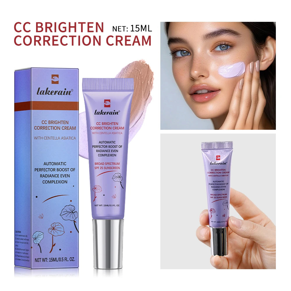 Color Correcting CC Cream Foundation Moisturizing Waterproof Makeup