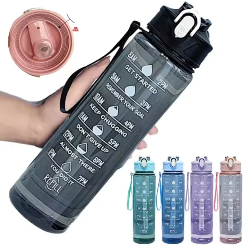 Fantia 750ml Sports Water Bottle Leak Proof Fitness Travel Jug with Straw - 2