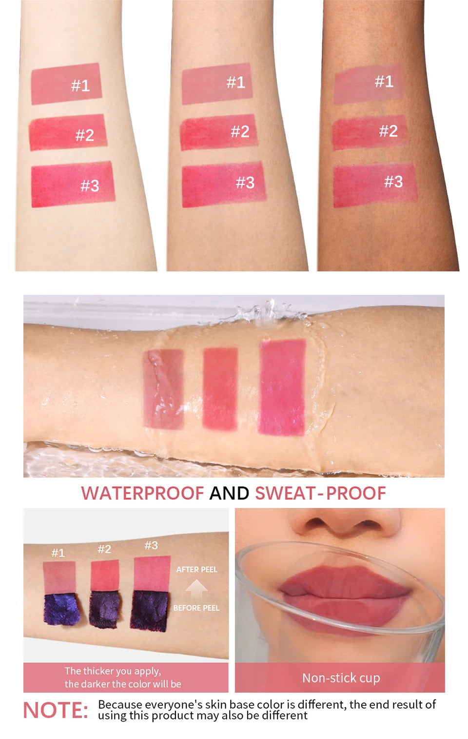 Peel Off Lip Stain Matte Tattoo Liquid Lipstick Waterproof Lip Gloss - 11