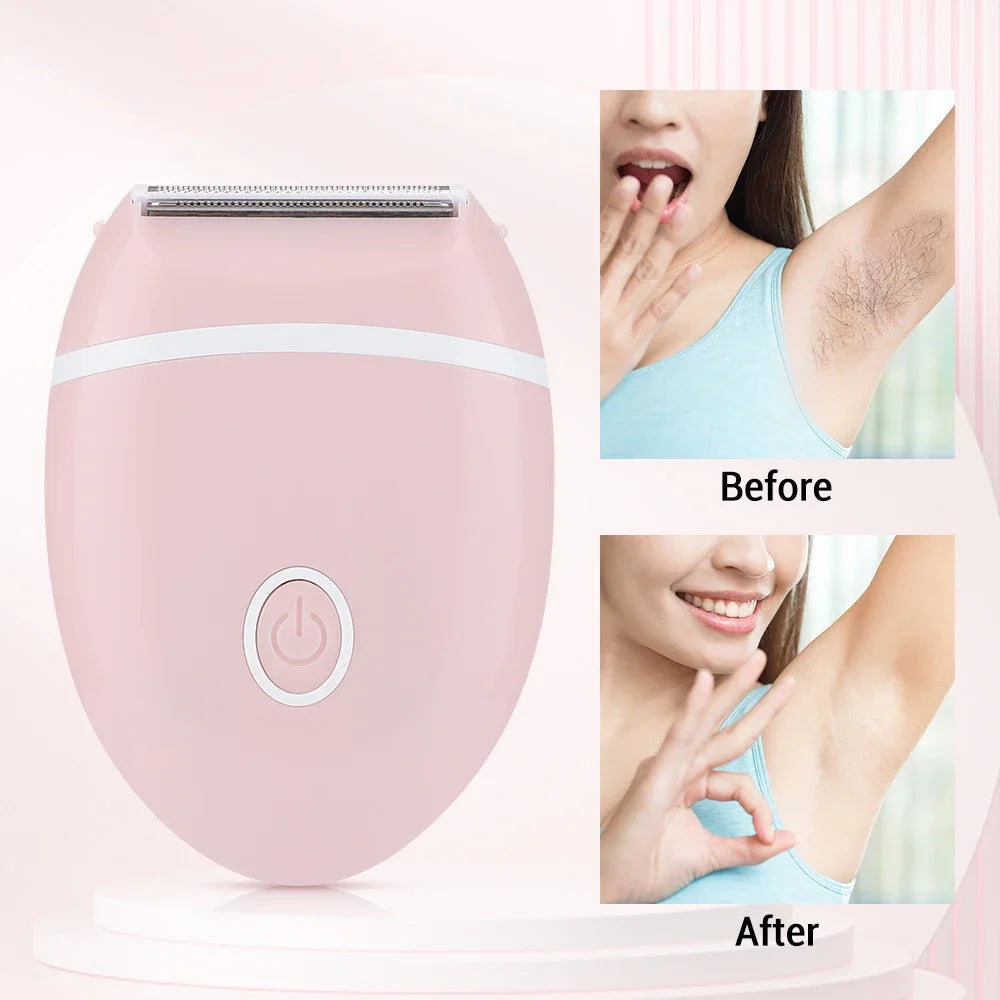Womens Electric Mini Shaver Painless Hair Removal Razor