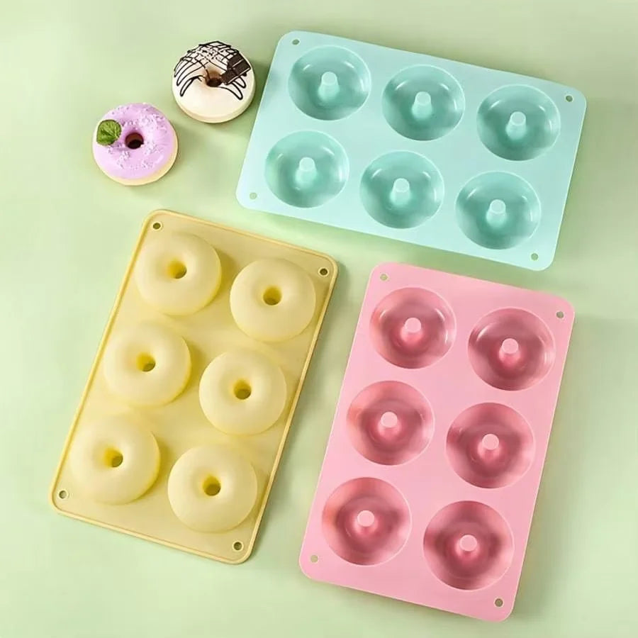 Silicone Donut Mold 6 Cavity Nonstick Baking Pan for Cakes and Pastries - 2