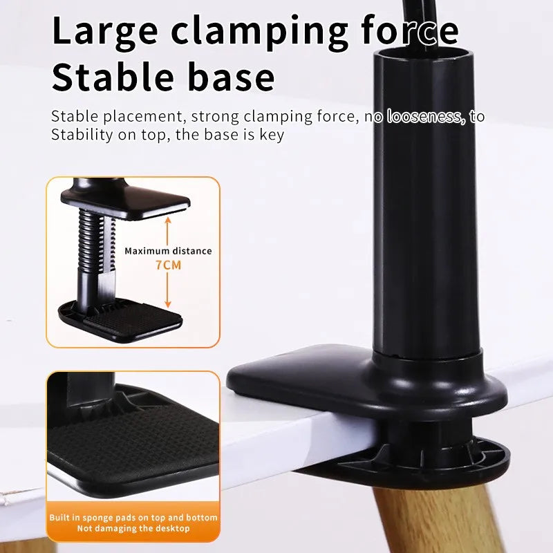 360 Degree Flexible Lazy Bracket Tablet and Phone Bedside Holder Stand