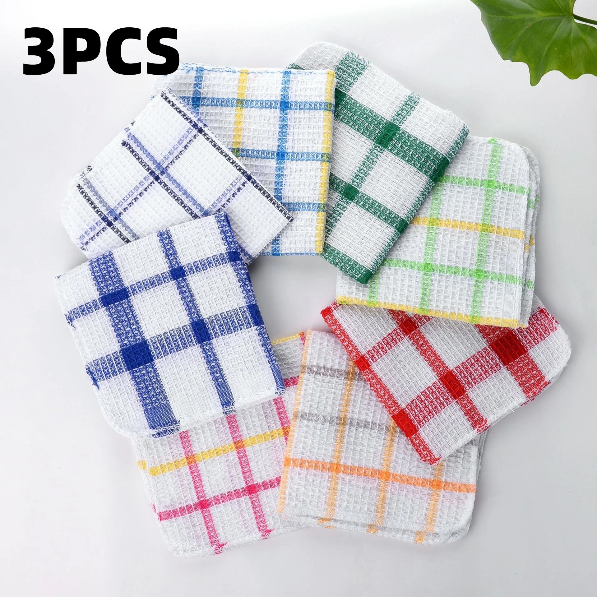 Waffle Weave Kitchen Towels Absorbent Dish Cloths Set for Cleaning - 13