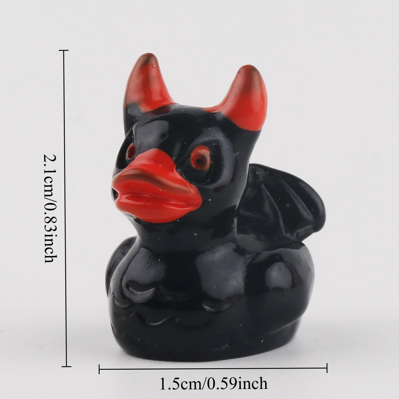48Pcs Halloween Duck Figurines Mini Ghost Resin Ornaments for Fairy Garden - 6